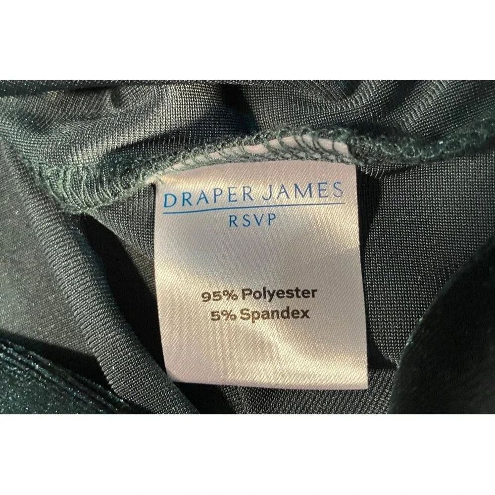 Draper James RSVP Green Velour Velvet Top Puff Sleeve Whimsigoth Fairy Grunge M - Picture 5 of 8